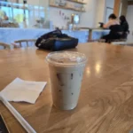 Honey lavender oat latte
