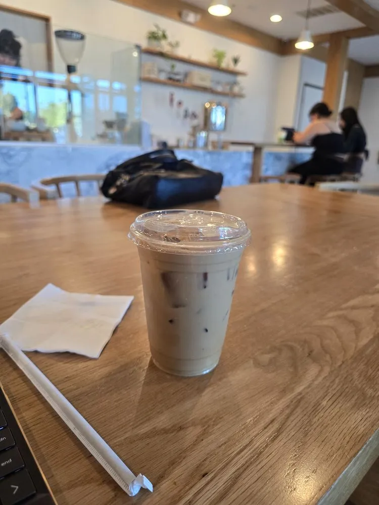 Honey lavender oat latte